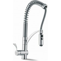 Pyramis 095011001 Cresento Μπαταρία Κουζίνας Πάγκου με Σπιράλ Chrome